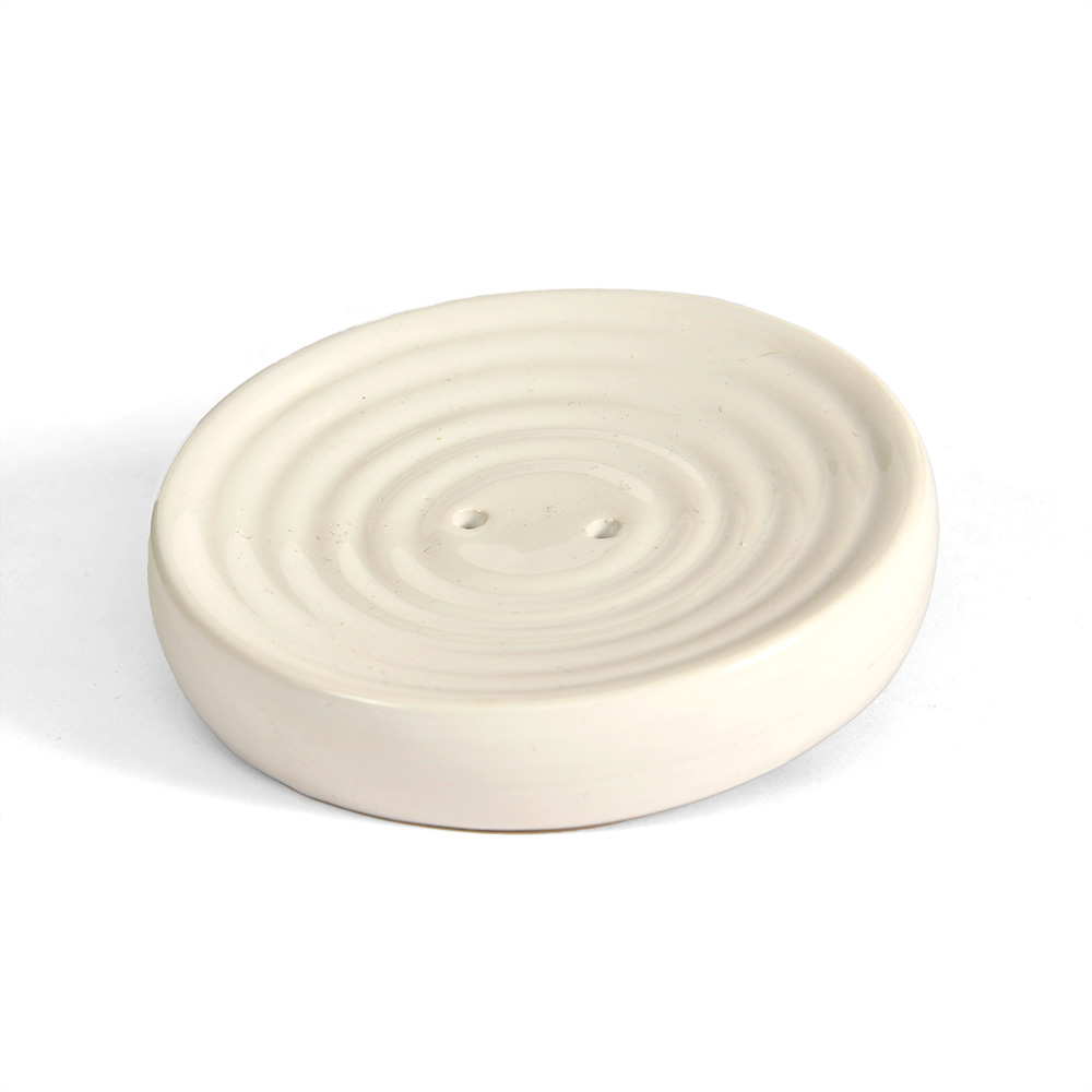 Porte-Savon Rond Verre Transparent Salle De Bain - Design Élégant Et Pratique